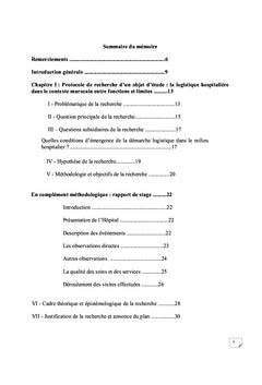 Les aleas de la logistique hospitaliere