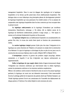 Les aleas de la logistique hospitaliere