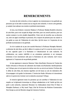 La diplomatie economique marocaine en Afrique Subsaharienne