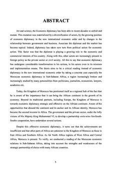 La diplomatie economique marocaine en Afrique Subsaharienne