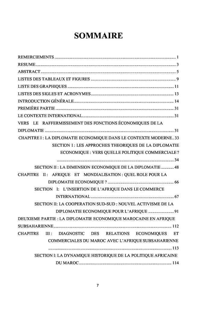 La diplomatie economique marocaine en Afrique Subsaharienne
