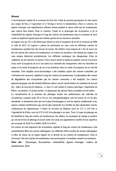 Dynamique des écosystèmes,vulnérabilité des ligneux fourragers à Savè