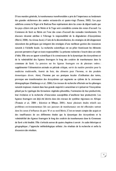 Dynamique des écosystèmes,vulnérabilité des ligneux fourragers à Savè