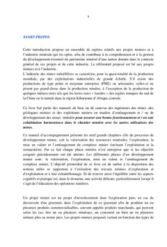 Travaux miniers et forages
