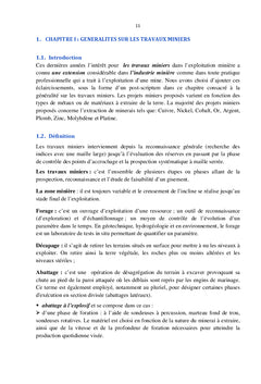 Travaux miniers et forages