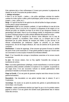Travaux miniers et forages