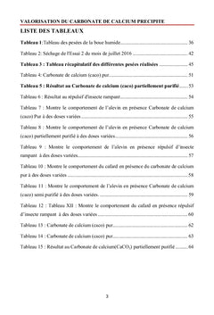 Valorisation du carbonate de calcium precipite