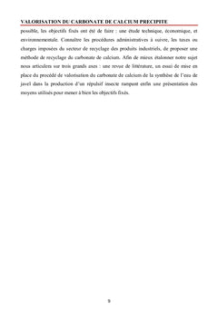 Valorisation du carbonate de calcium precipite
