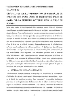 Valorisation du carbonate de calcium precipite