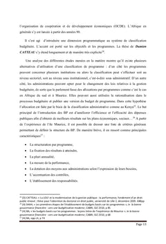 La specialite des credits a l'epreuve du budget programme au Cameroun