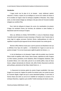 Le secret bancaire: blanchiment de capitaux, financement du terrorisme