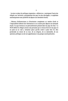 Droit doctrinal et jurisprudentiel sur le droit d'asile