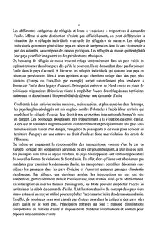 Droit doctrinal et jurisprudentiel sur le droit d'asile