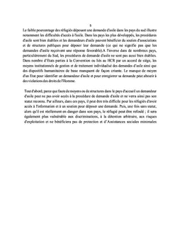 Droit doctrinal et jurisprudentiel sur le droit d'asile