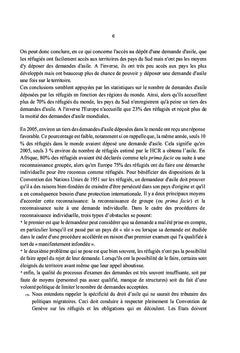 Droit doctrinal et jurisprudentiel sur le droit d'asile
