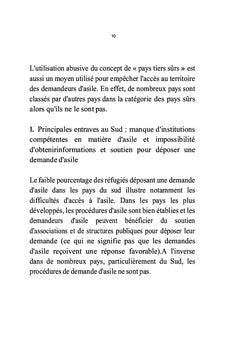 Droit doctrinal et jurisprudentiel sur le droit d'asile