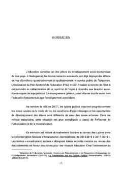 Encadrement scolaire au lycée