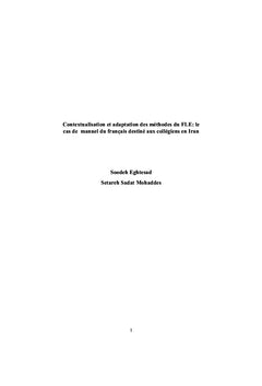 Contextualisation et adaptation des méthodes du FLE
