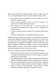 Contextualisation et adaptation des méthodes du FLE