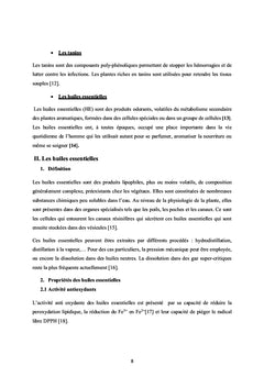 Caracterisation de l'Huile Essentielle du clou de girofle