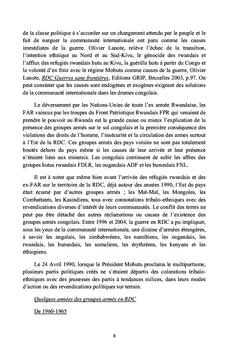 Paradoxe congolais, scandale des richesses minieres et honte de la faim
