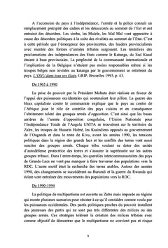 Paradoxe congolais, scandale des richesses minieres et honte de la faim