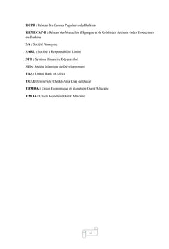 Contribution de la finance islamique a l'inclusion financiere des PME