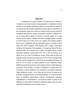 Diagnostic de la culture fruitiere dans la Commune de l'Arcahaie