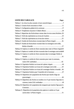 Diagnostic de la culture fruitiere dans la Commune de l'Arcahaie