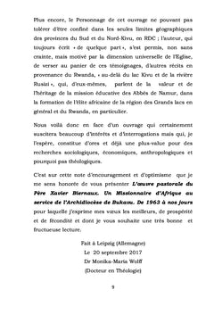 L'oeuvre pastorale du Pere Xavier Biernaux