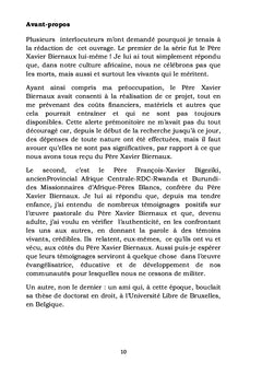 L'oeuvre pastorale du Pere Xavier Biernaux