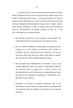 Evaluation de la mise en oeuvre des politiques financières