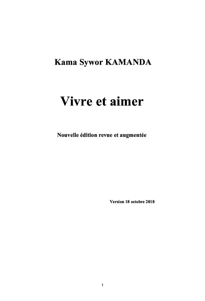 Vivre et Aimer