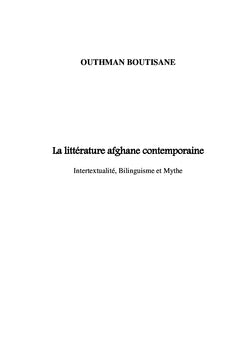 La litterature afghane contemporaine