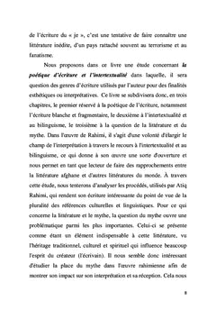 La litterature afghane contemporaine