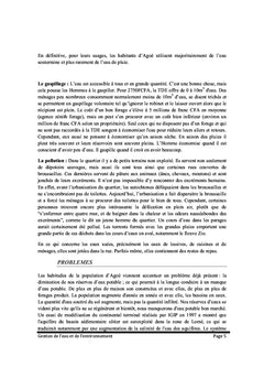 Gestion de l'eau et de l'environnement