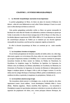 Introduction à l'Ecologie et la Cartographie d'Euphorbia resinifera O. Berg
