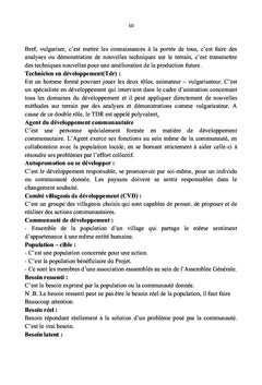 Guide Mémoire de l'Animateur Rural, GMAR en sigle