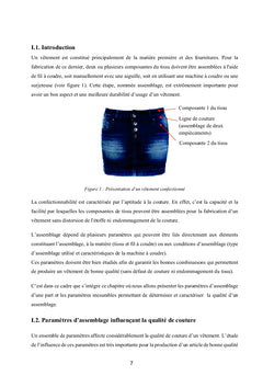 Prevision et evaluation du grignage de couture