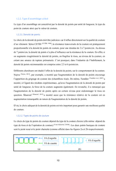 Prevision et evaluation du grignage de couture