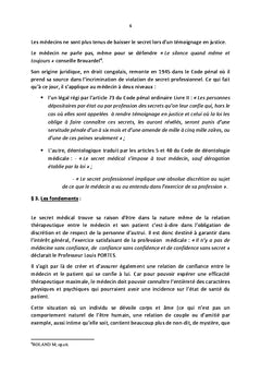 SECRET MeDICAL ET VIH/SIDA: Information du partenaire