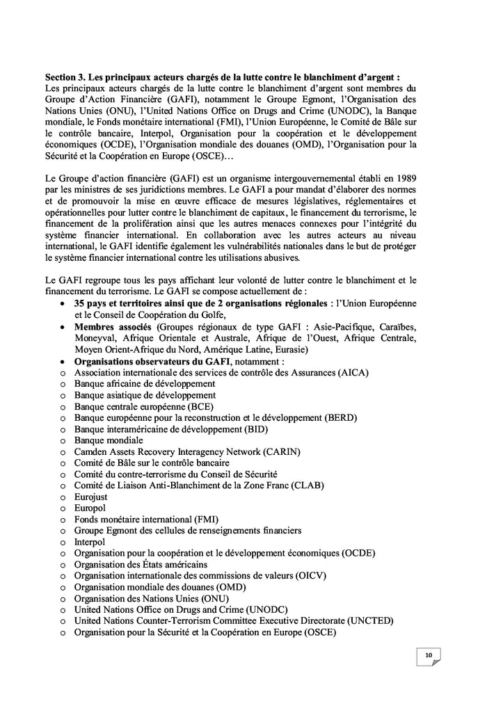 La Cyber lutte contre le Cyber blanchiment d'argent