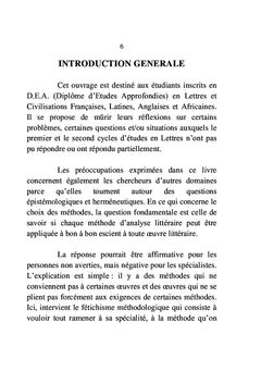 Questions speciales de litterature negro-africaine: