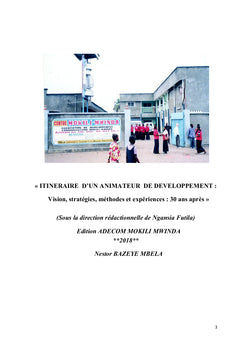 Itineraire d'un animateur de developpement