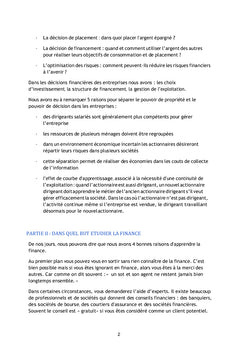 Théories financiEres et économiques