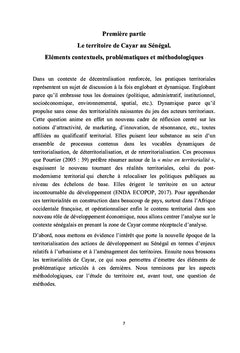 Recompositions territoriales à Cayar