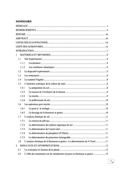 Effets des PAC sur le maïs et la dynamique Bio et Physico-chimie des sols