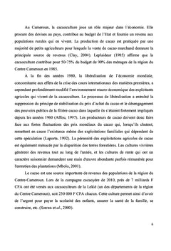 Rendement et rentabilité de deux variétés de cacaoyers