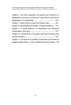 Les nouveaux aspects de la francophonie à Bursa II: Langues& Cultures
