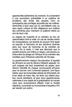 Evolution et révolution culturelle de l'Homme noir
